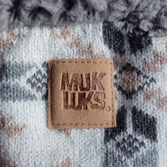 𝙈𝗨𝙆 𝗟𝗨𝗞𝗦 Women's Cabin Sox 8-10 ⚪ - Picture 4 of 5